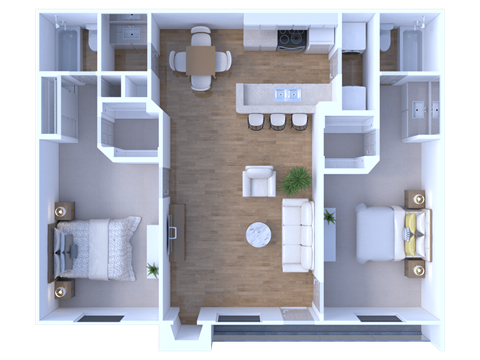 two bedroom, two bath